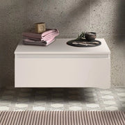 Cassettiera bagno 60 cm sospesa bianco opaco con chiusura soft close - Sumo