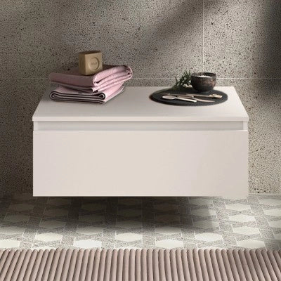 Cassettiera bagno 60 cm sospesa bianco opaco con chiusura soft close - Sumo