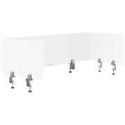 Set di 3 divisori per scrivania in 2 misure: 1500 x 400 mm e 750 x 400 mm bianco 14_0009968