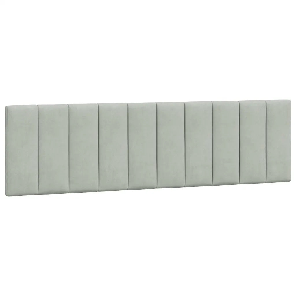 vidaXL Giroletto con Luci LED Grigio Chiaro 180x200 cm in Velluto