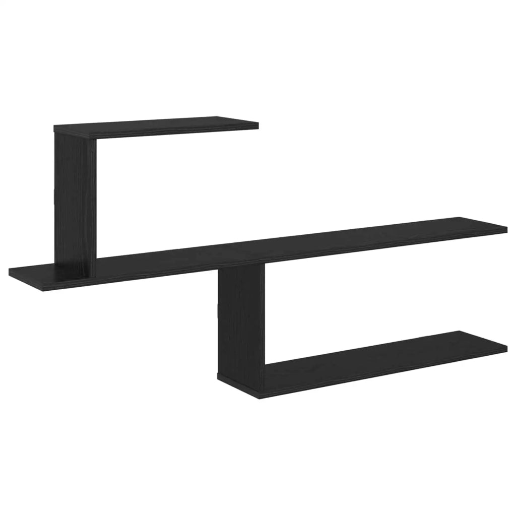 Scaffale da parete Rovere Nero 122 x 18 x 60 cm 8012181