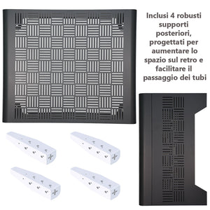 Copri Condizionatore da Esterno Medium 100x54/60x85 cm in Acciaio Zincato Antracite