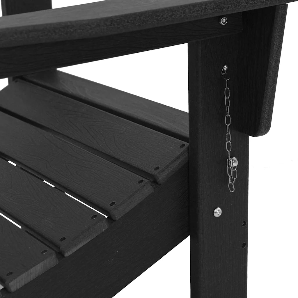 Sedia da Giardino 2 pcs Nero 80.5 x 74.5 x 92 cm Polietilene 3335820