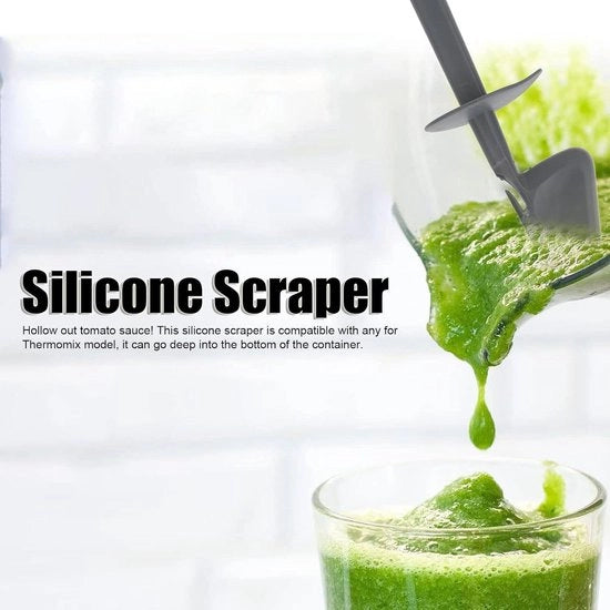 Schraper per Thermomix - spatola leggera per blender - facile da pulire - resistente al calore - impugnatura ergonomico - raccolta alimentare.