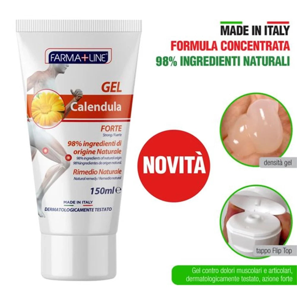 Trade Shop - Gel 150ml Calendula Forte Rimedio Naturale Allevia Dolori Muscolari Articolari Cre5012a -