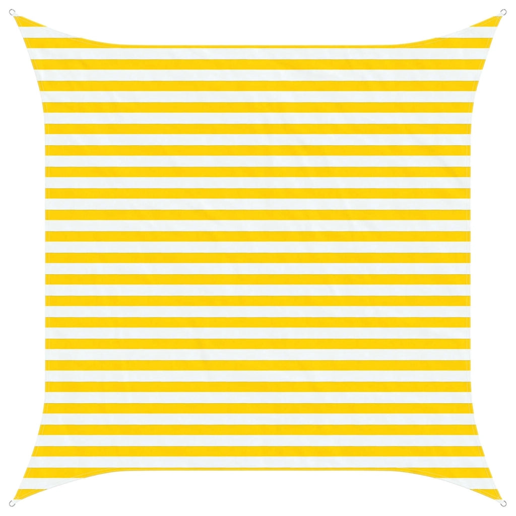 Vela da ombra solare Giallo e Bianco 3 x 3 m
