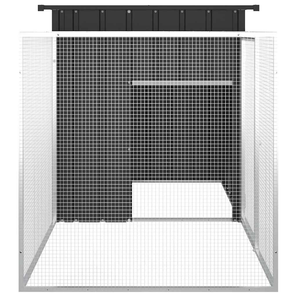 Gabbia per polli 200 x 91 x 100 cm acciaio zincato antracite 02_0041655