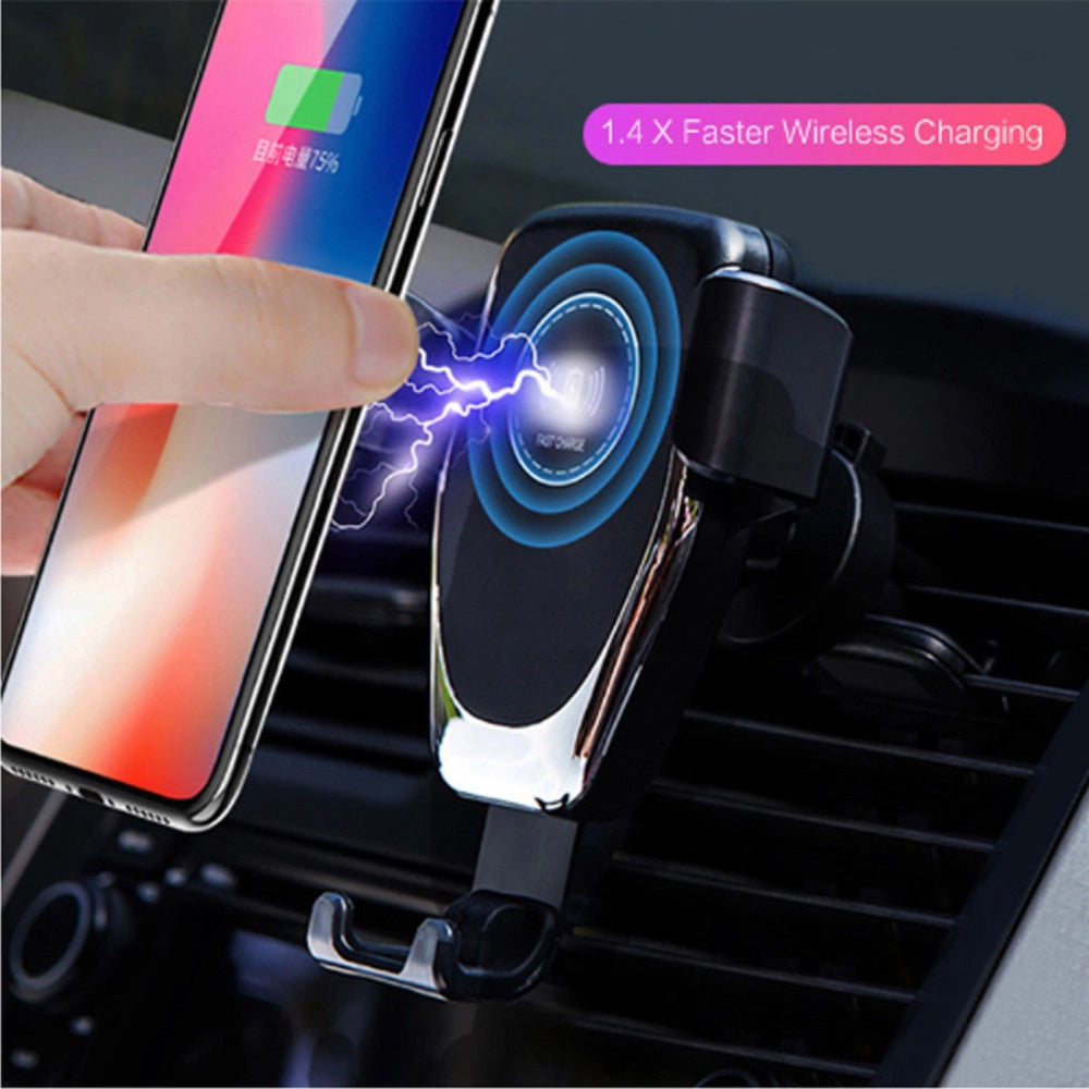 Trade Shop - Supporto Magnetico Caricabatteria Wireless Auto Porta Cellulare Universale -