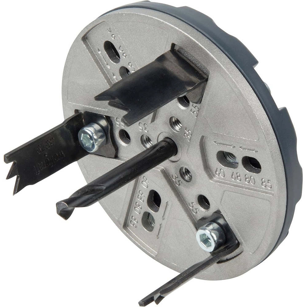 Sega a Tazza Regolabile per Faretti Wolfcraft Ø 35-85 mm