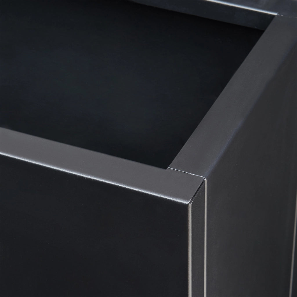 Fioriera Vaargel in Acciaio Portafiori 82x90x30 cm - Nero casa.pro