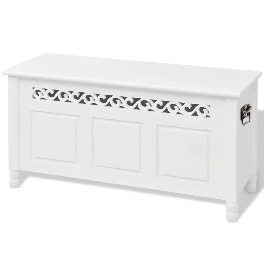 Cassapanca in Stile Barocco MDF Bianca cod mxl 49312