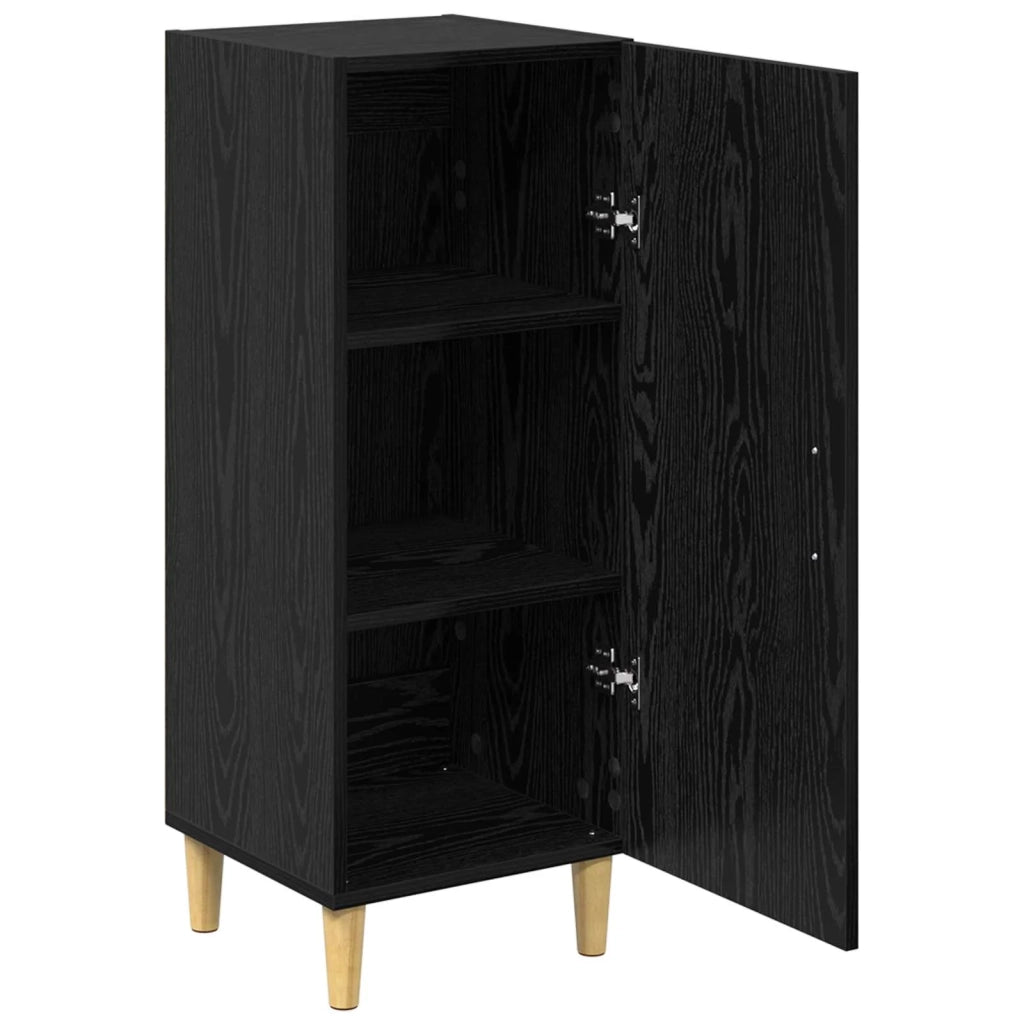 Credenza Rovere Nero 34,5 x 34 x 90 cm Legno multistrato 880924