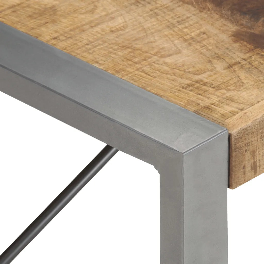 Tavolino da Salotto 140x70x40 cm in Legno di Mango Grezzo 321587