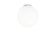 Plafoniera Moderna Mapa Vetro Bianco 1 Luce E27 D40Cm