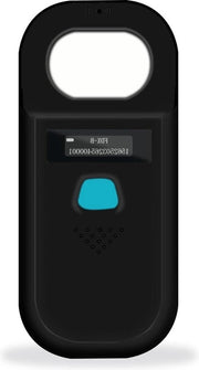 Letture di Microchip 134.2kHz/125Khz ISO11784(85)/FDX-B/ID64/EMID RFID - Lettore per Animali di Compagnia - 128 Set di Archiviazione dei Dati - Cane Gatto Maiale - Nero