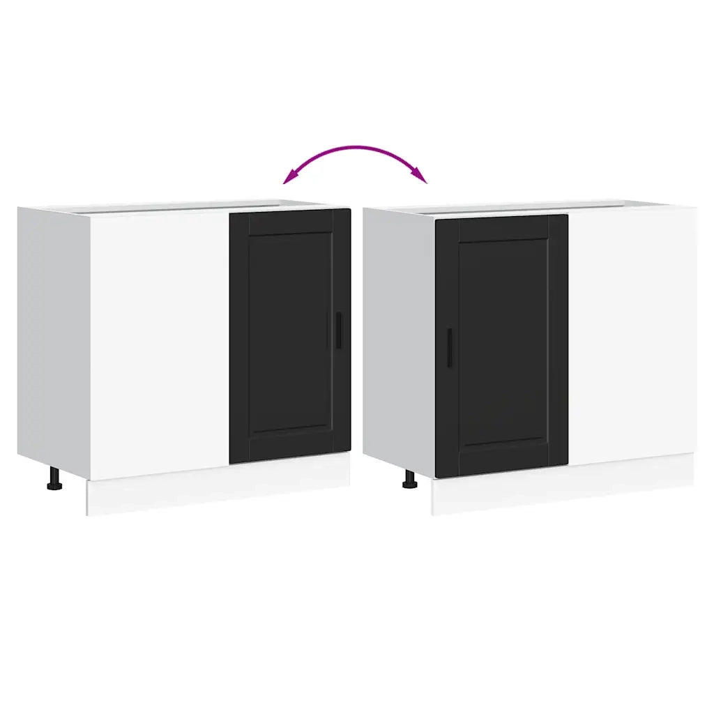vidaXL Base da Cucina Porto Nero in Legno Multistrato
