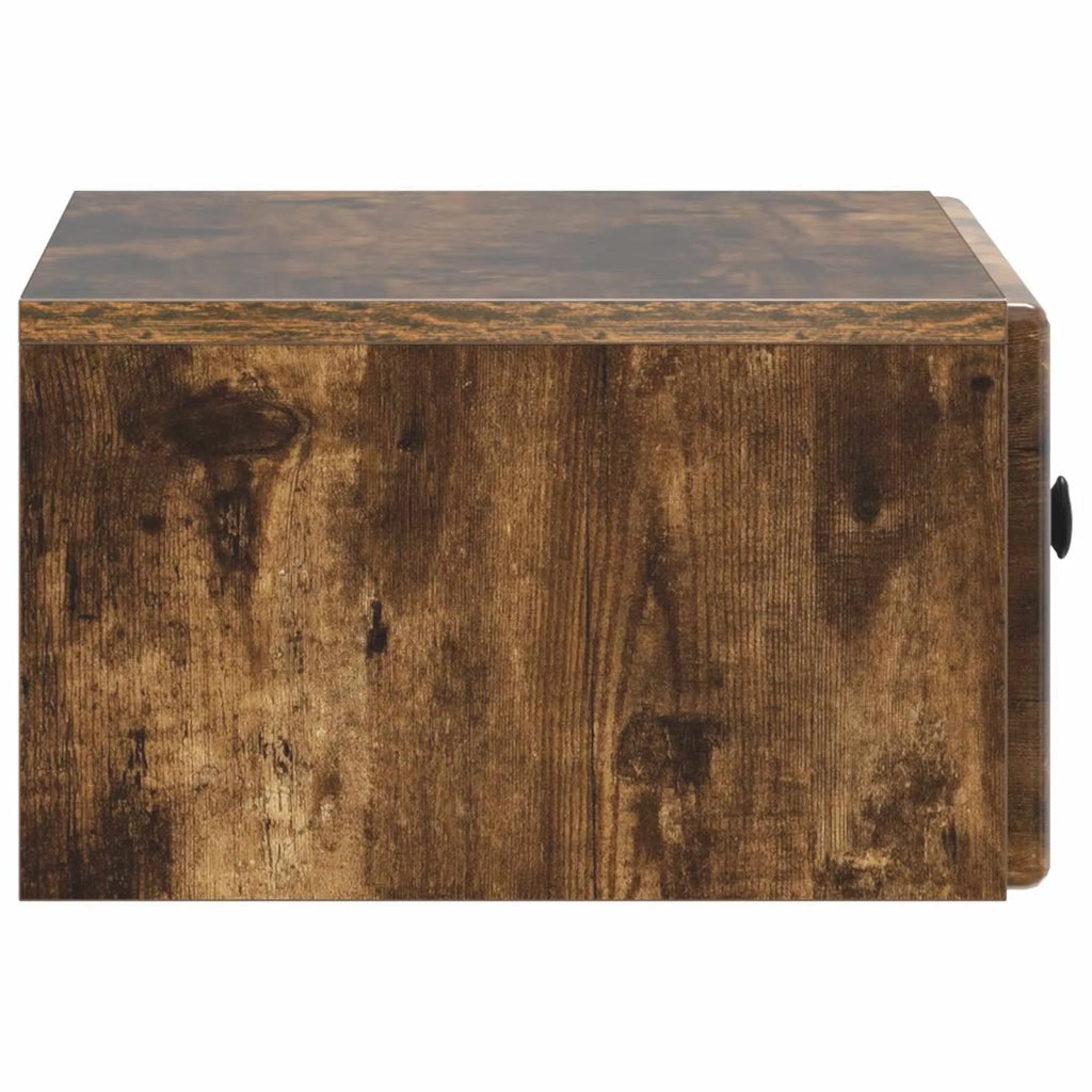 Mobiletto da notte a muro Rovere Fumo 49 x 34,5 x 20 cm 899135