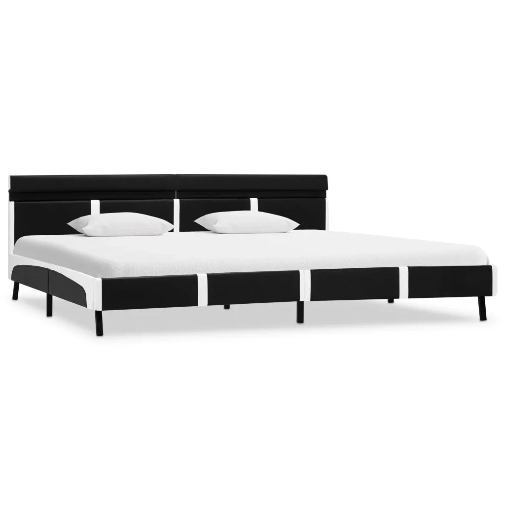 Giroletto con LED Nero in Similpelle 180x200 cm 280306