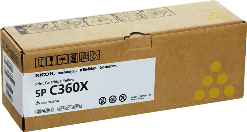 ORIGINAL Ricoh toner giallo 408253 SP C360XY ~9000 Seiten