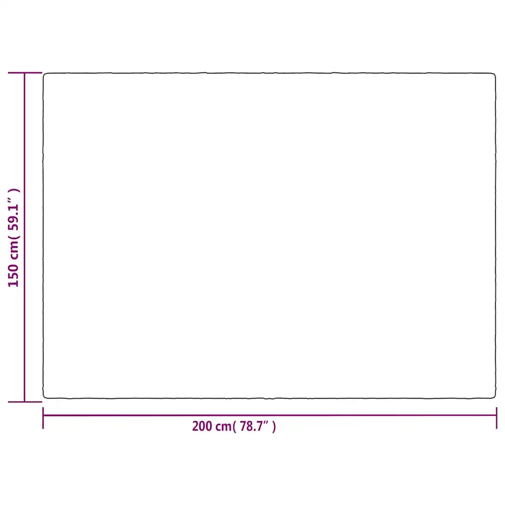 Coperta Ponderata con Copertura Grigia 150x200 cm 7 kg Tessuto 350828