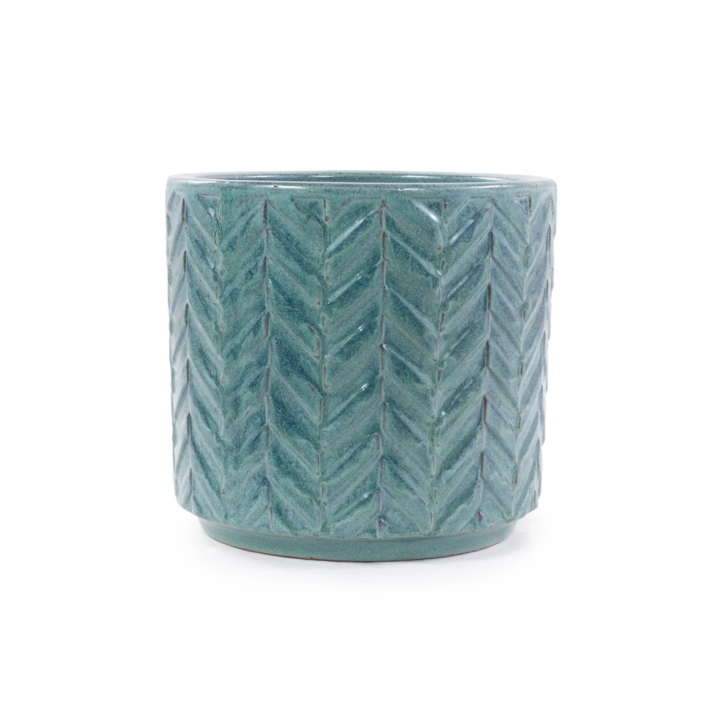 VASO PER PIANTE Ø 31,5 cm in ceramica Aqua Blue