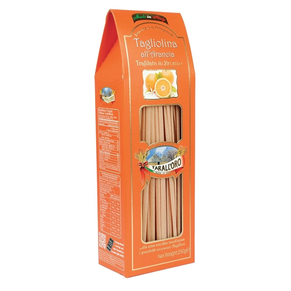 Tarall'oro tagliolina all'arancia pasta trafilata al bronzo in confezione da 250 gr