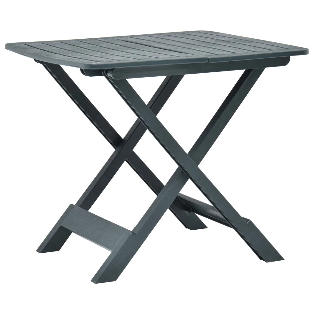 Tavolo da Giardino Pieghevole Verde 79x72x70 cm in Plastica cod mxl 34311