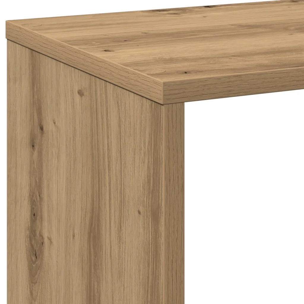 Libreria Divisorio-Scaffale per Libri-Mobile di Stoccaggio Rovere 69,5x29x103,5 cm in Truciolato