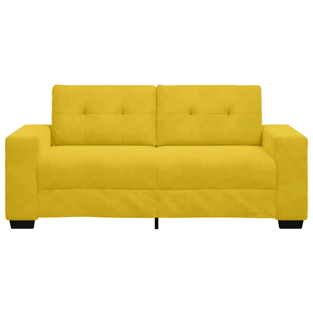 Divano Divanetto Giallo 180x77x82 cm in Velluto 4105128