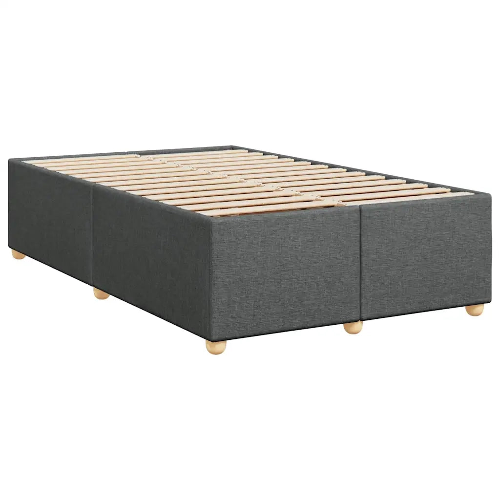 Giroletto a Molle con Materasso Grigio Scuro 120x190cm Tessuto 3285360