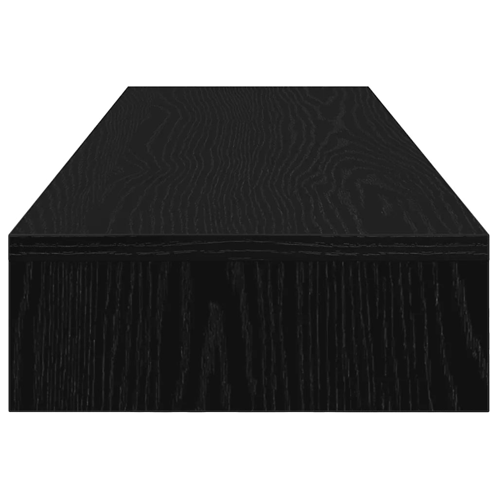 vidaXL Supporto per Monitor Rovere Nero 100x27x10cm in Legno di Pino