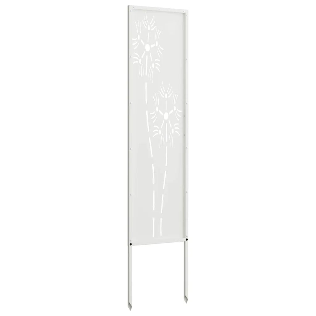 vidaXL Pannello Decorativo da Giardino Altro Bianco 32 x 140 cm