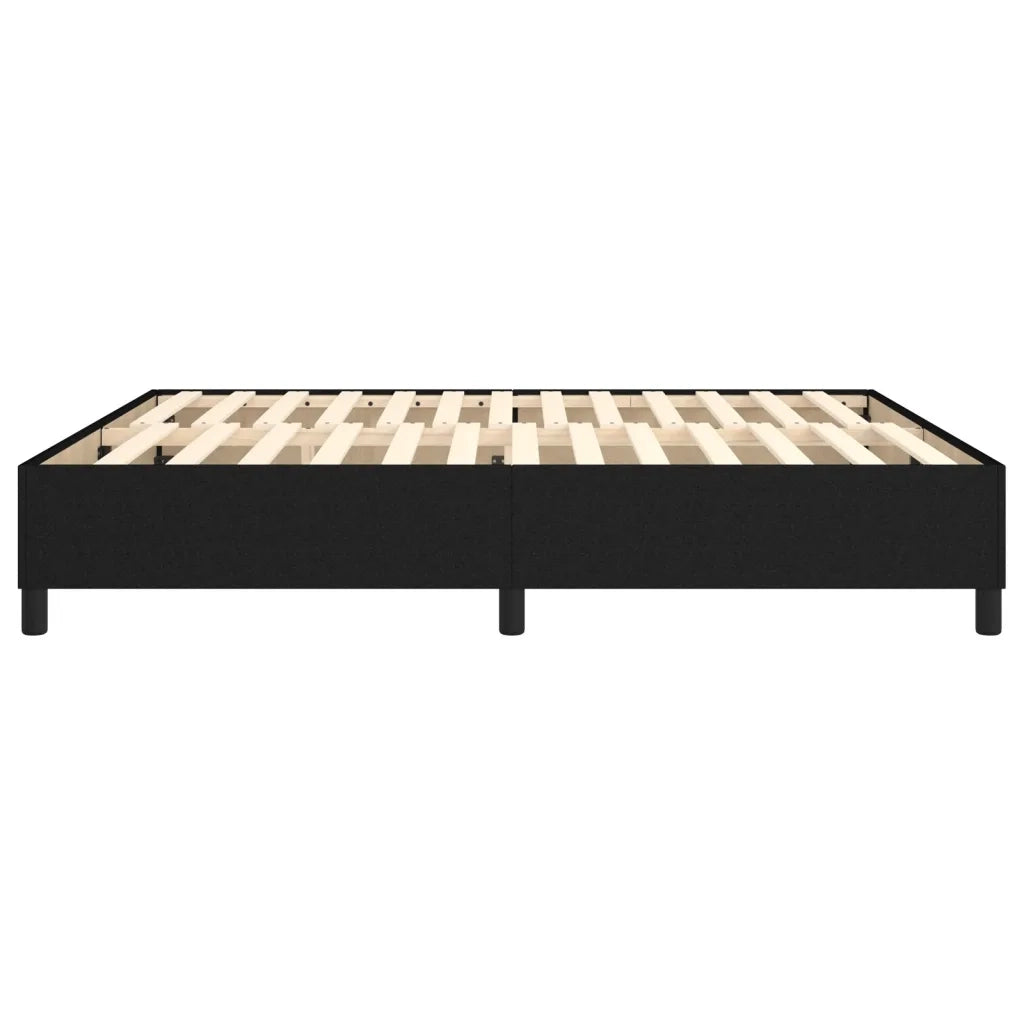 Struttura Letto a Rete a Molle Nero 160x200 cm in Tessuto 3120872
