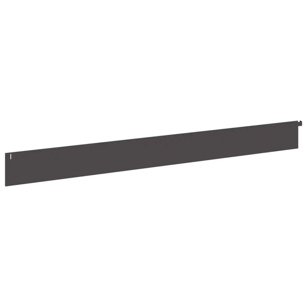 Bordura per Prato 30 pz 102 x 10 x 4 cm Acciaio Nero 8008744