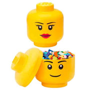 CONTENITORE MULTIUSO 'HEAD' LEGO Mod. Girl, Tg. S - 16x16x19,5 cm - LEGO