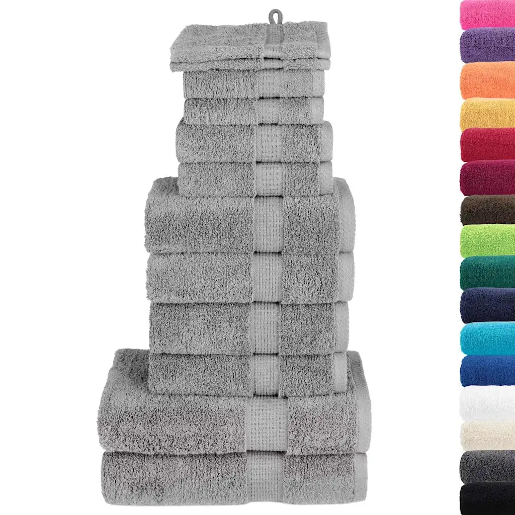 Set ASciugamani SOLUND 12 pz | Teli per bagno Grigio 600 gsm