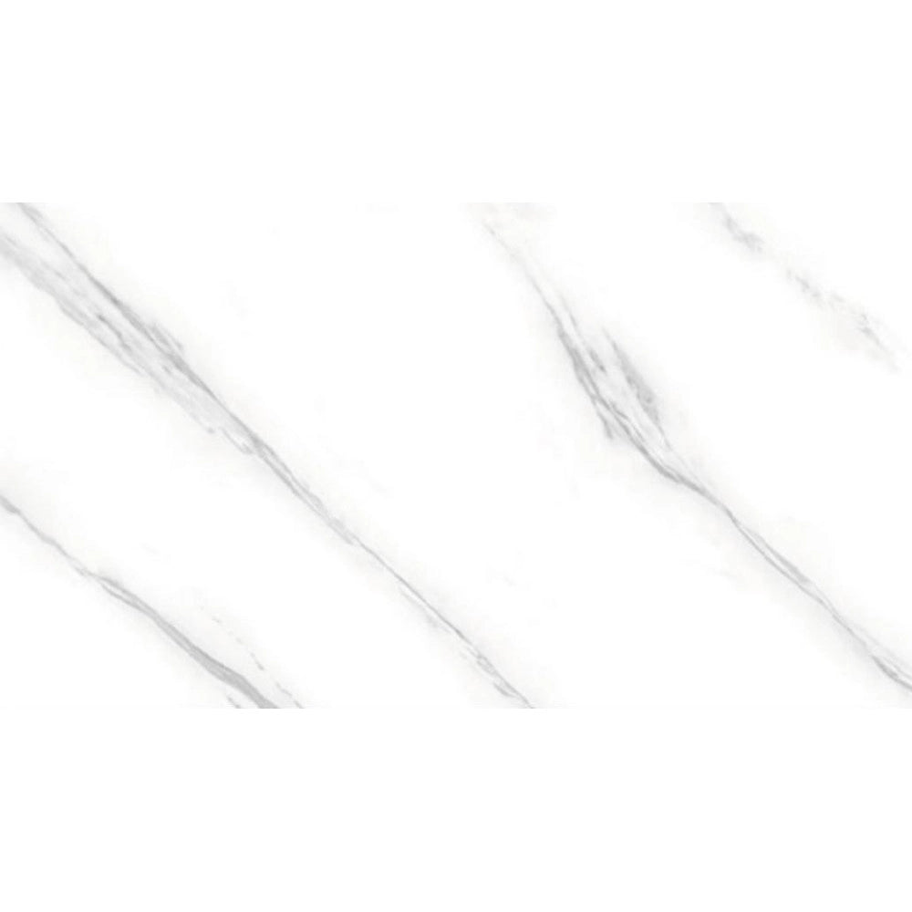 Trade Shop - Pannello Adesivo Effetto Marmo Bianco Striato 120x300 Cm Pareti Paraschizzi Stanza Cucina -