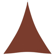 Vela ombreggiante/ombrellone triangolare 4 x 5 x 5 m in tessuto oxford color terracotta 02_0009895