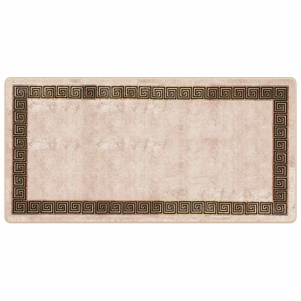 Runner Tappeto MARSA Nero 100 x 200 cm Poliestere e PVC