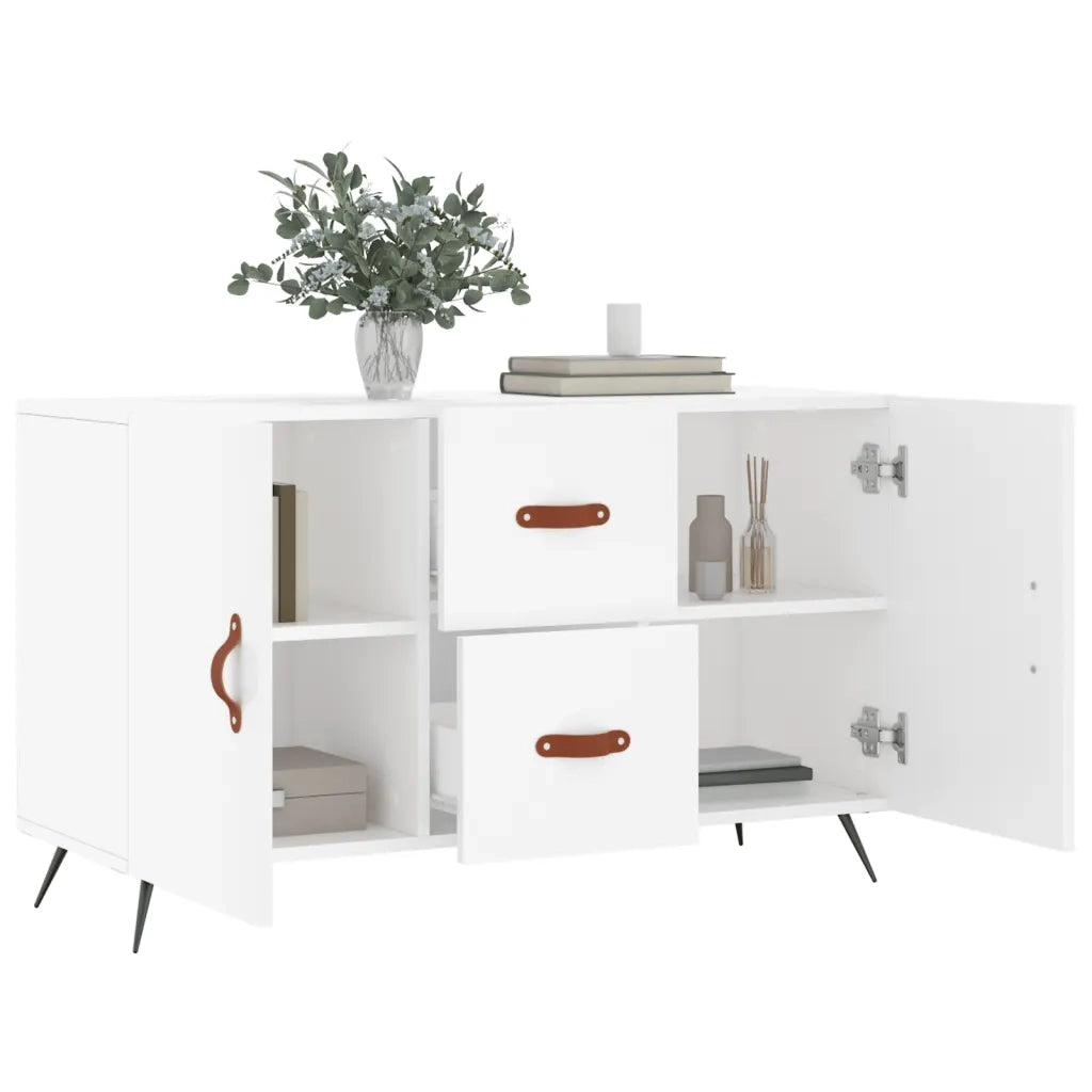 Credenza Bianca 100x36x60 cm in Legno Multistrato 828140