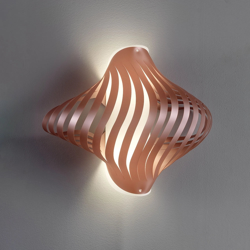 Applique Shell Helios 1 Luce In Polilux Rame Con Cavo Made In Italy ...