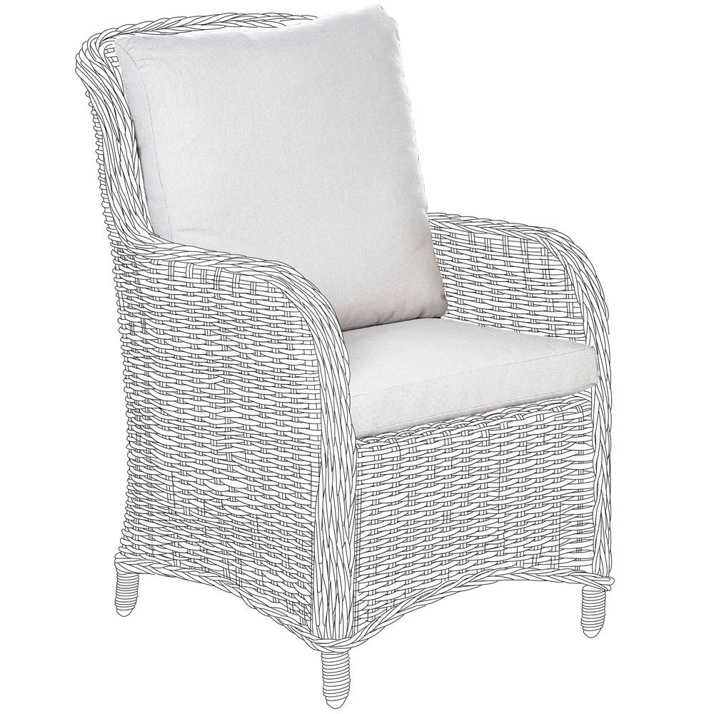 Set di 6 copricuscini da esterno per sedie da giardino beige da giardino cuscini per schienale e sedute