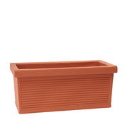Garden Italia Fioriera Millerighe GCM 103×40 cm in Resina – Made in Italy, Resistente al Gelo e Antiurto Colore: TERRACOTTA