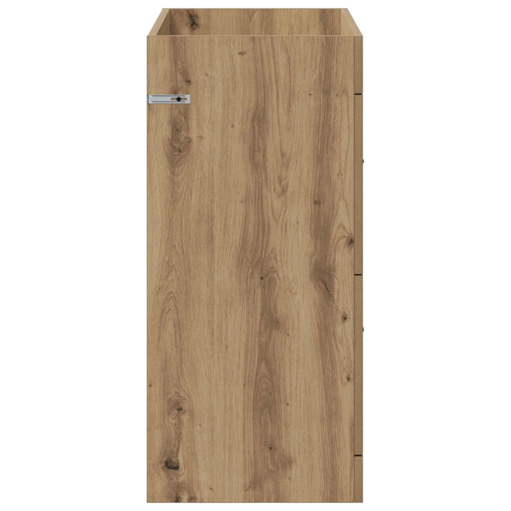 Mobiletto da Bagno Sotto Lavabo Rovere Artigianale 890719