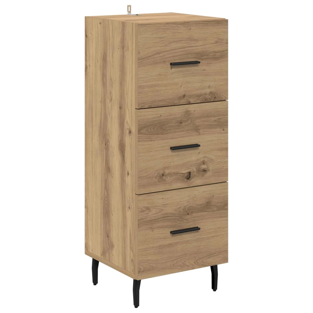 Credenza rovere artigianale 34 x 34,5 x 90 cm Legno multistrato 881577