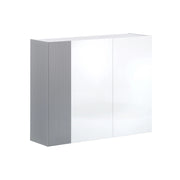 Mobile Portascarpe Caresan, Scarpiera 28 Paia Made in Italy, 145x34x115h cm Bianco Lucido