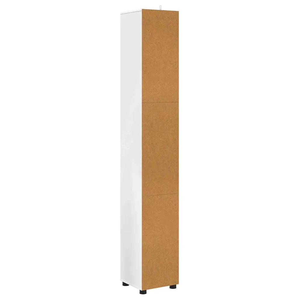 Mobile da Bagno Bianco 30,5 x 30 x 195 cm Legno multistrato 888757