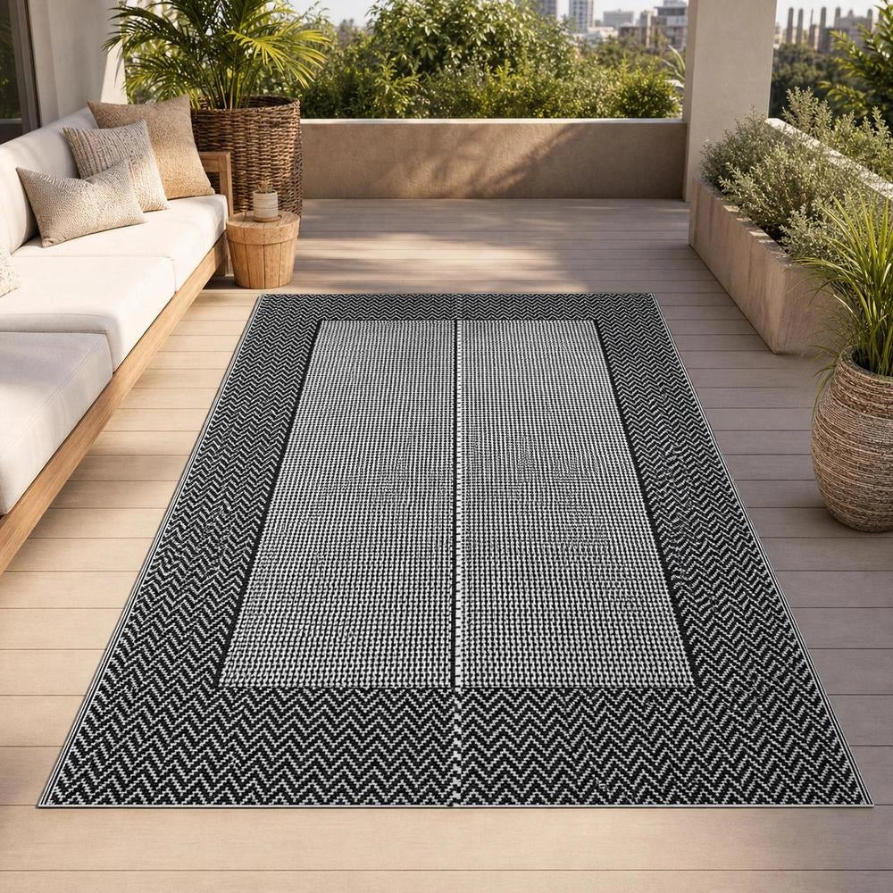 Outdoor Carpet ARAKIL Gray 190x290 Cm PP