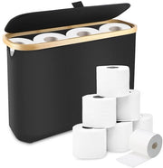 Contenitore di Riciclo per Carta igienica con Coperchio, Contenitore per Carta igienica, Contenitore per Carta igienica per 12 Rulli di Carta igienica, Contenitore di Riciclo per Carta igienica impermeabile per Bagno e Abitazione
