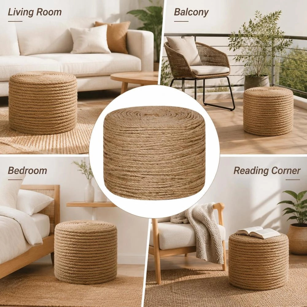 Jute Rope, 50 M Length, 8 Mm Thickness